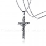 Men's Titanium Pendant Jesus Cross PN-1138