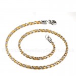Unisex Titanium Necklace Twist Chain NC-036