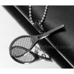 Unisex Titanium Pendant Tennis Racket Multi Colours PN-218