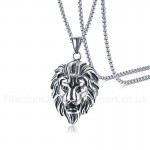 Unisex Titanium Pendant Lion Rock Punk PN-487