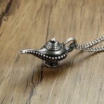 Men's Titanium Pendant Aladdin's Lamp PN-1119