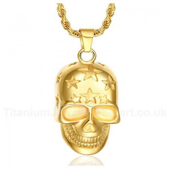 Unisex Titanium Pendant Skull Star PN-141