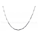 Men's Titanium Necklace Prismatic 3D 