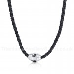 Men's Titanium Pendant Bagua Black PN-931