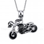 Men's Titanium Pendant Skull Motorcycle Punk PN-288