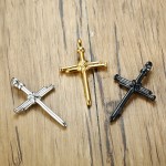 Men's Titanium Pendant Multi Colours Nail Cross PN-1107