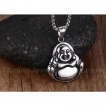 Unisex Titanium Pendant Buddha Statue PN-488