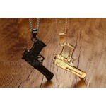 Men's Titanium Pendant Pistol PN-730