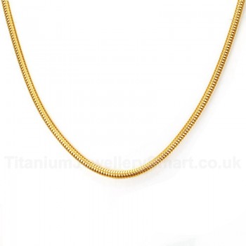 Unisex Titanium Necklace 3 mm Width 50 cm 60 cm NC-102