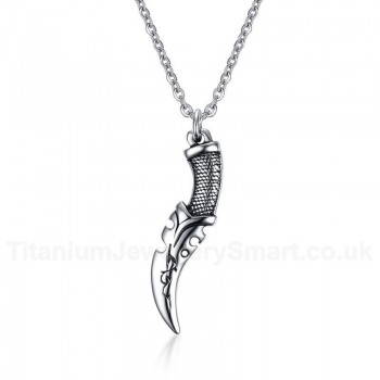 Men's Titanium Pendant 5 cm Dagger PN-795S