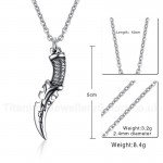 Men's Titanium Pendant 5 cm Dagger PN-795S