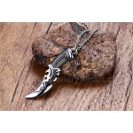 Men's Titanium Pendant 5 cm Dagger PN-795S