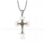 Unisex Titanium Pendant Cross PN-090