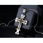 Unisex Titanium Pendant Cross PN-090