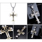 Unisex Titanium Pendant Cross PN-090