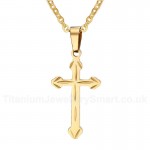 Unisex Titanium Pendant Cross PN-300