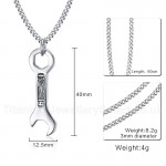 Men's Titanium Pendant 40 mm PN-784S