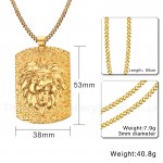 Men's Titanium Pendant 53 mm Lion Tag PN-584