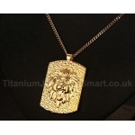 Men's Titanium Pendant 53 mm Lion Tag PN-584