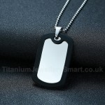 Men's Titanium Pendant Dog Tag PN-006