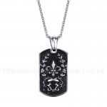 Men's Titanium Pendant Tag PN-482