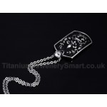 Men's Titanium Pendant Tag PN-482