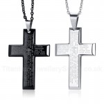 Men's Titanium Pendant Prayer Cross PN-1151