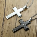 Men's Titanium Pendant Prayer Cross PN-1151