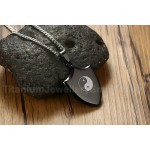 Men's Titanium Pendant Shield PN764