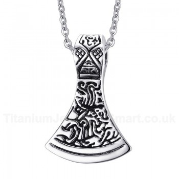 Men's Titanium Pendant Ax PN-492