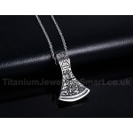 Men's Titanium Pendant Ax PN-492