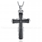 Men's Titanium Pendant Cross PN-214