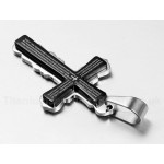 Men's Titanium Pendant Cross PN-214