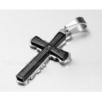 Men's Titanium Pendant Cross PN-214