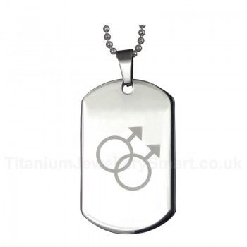 Women's Titanium Pendant Dog Tag P PN-016