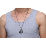 Men's Titanium Pendant Sport Dumbbell PN-953S