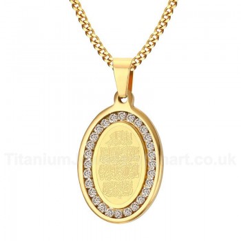 Men's Titanium Pendant Zircon PN670