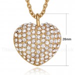 Women's Titanium Pendant 23 mm Heart Shaped PN-200