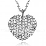 Women's Titanium Pendant 23 mm Heart Shaped PN-200