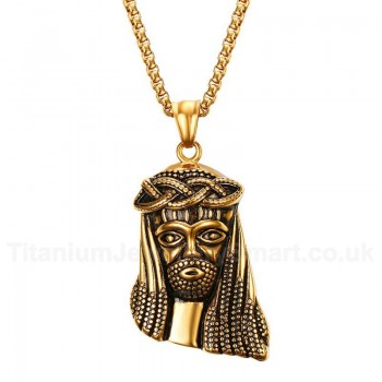 Men's Titanium Pendant 50 mm Jesus PN679