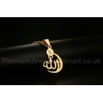 Men's Titanium Pendant 28.5 mm Crystal Allah PN-630