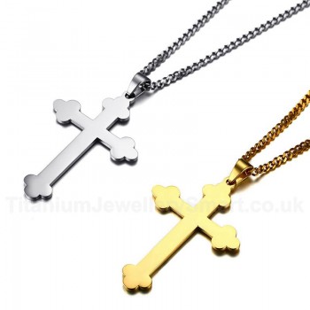 Men's Titanium Pendant 53 mm Bud Cross PN-866