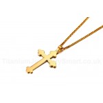 Men's Titanium Pendant 53 mm Bud Cross PN-866