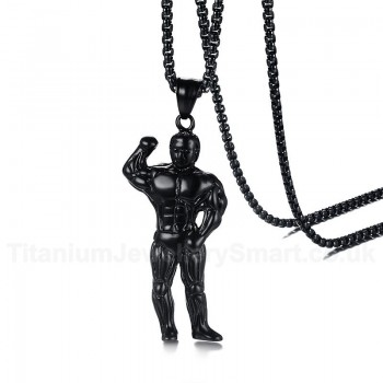 Men's Titanium Pendant Sport Muscle PN-958B