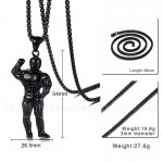 Men's Titanium Pendant Sport Muscle PN-958B