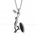 Unisex Titanium Pendant 40 mm Saxophones PN-605