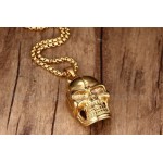 Unisex Titanium Pendant Skull PN-140