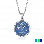 Women's Titanium Pendant 29 mm Tree Colours PN-827