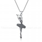 Women's Titanium Pendant 7.5 cm Ballet PN-773S