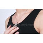 Men's Titanium Pendant Chinese Character Endure PN-359